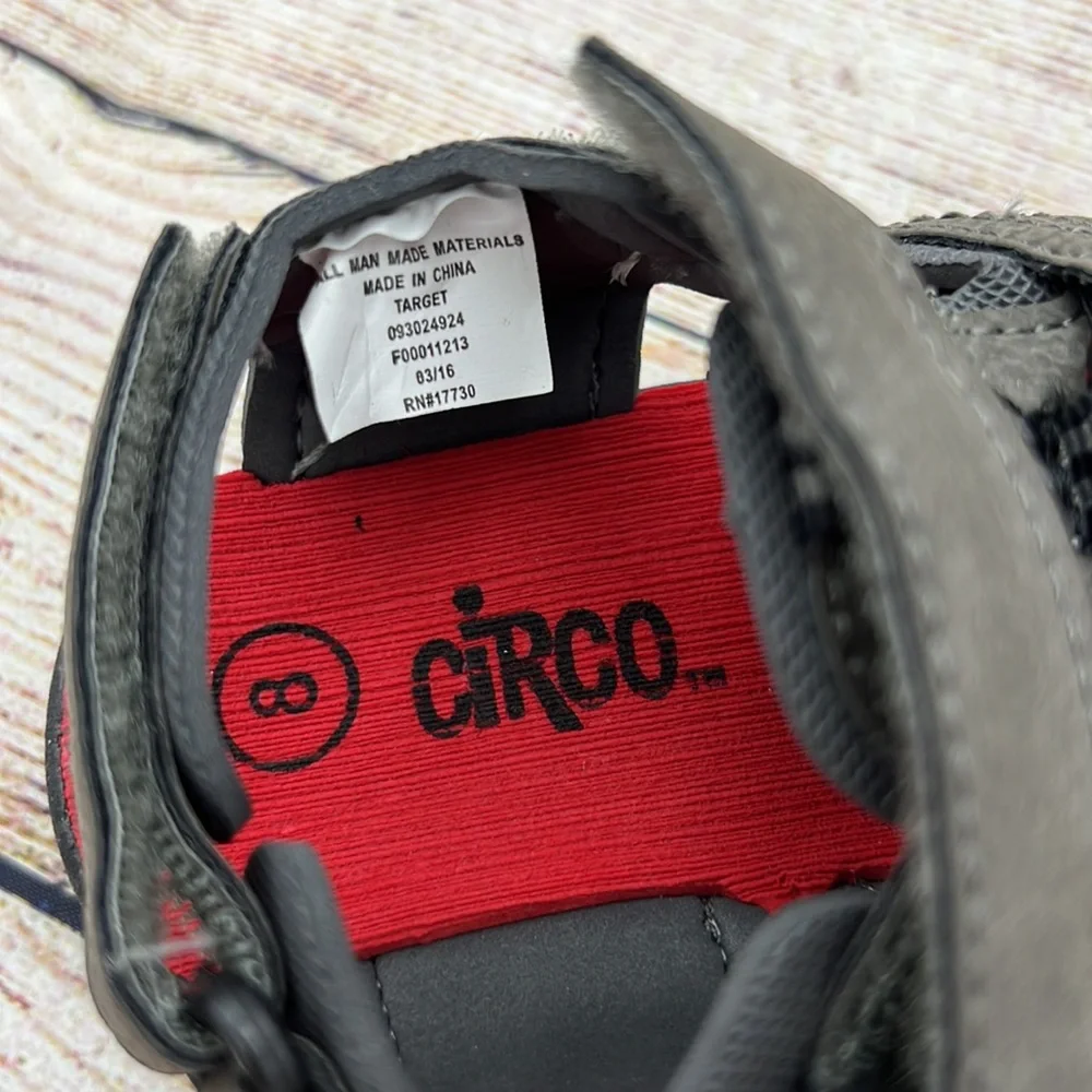 Circo Grey and Red Sandals Sz 8 NWOTs